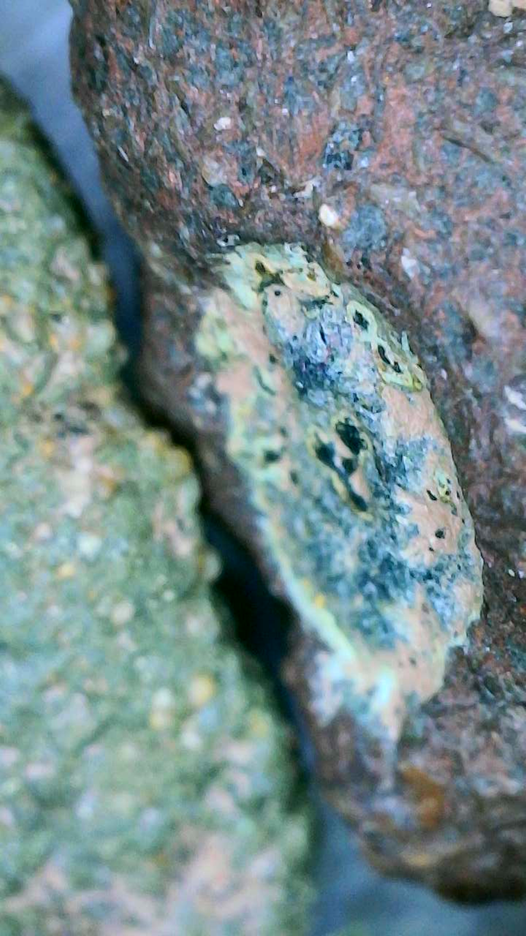 Microscopic view of ore